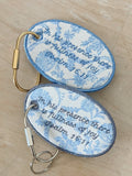 Bag Tag | Psalm 16:11 | Embroidery