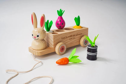 NEW! KIDS: Pull-Along Bunny Toy