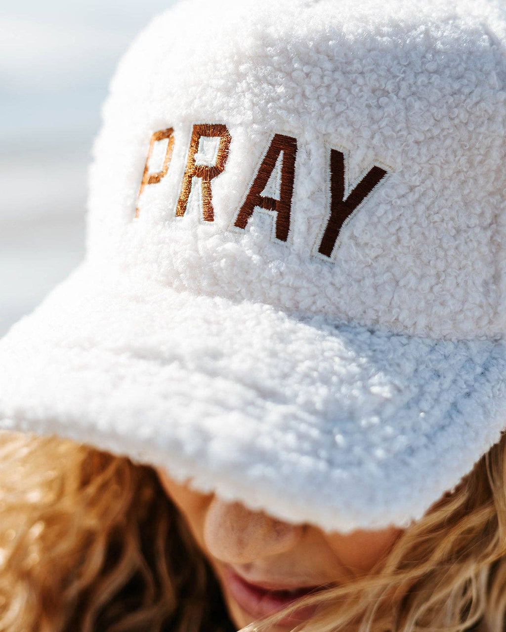 Hat: 'Pray' Sherpa Snapback