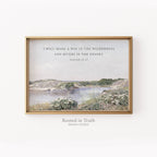 Way in the Wilderness Wall Art Print Christian Gift Decor