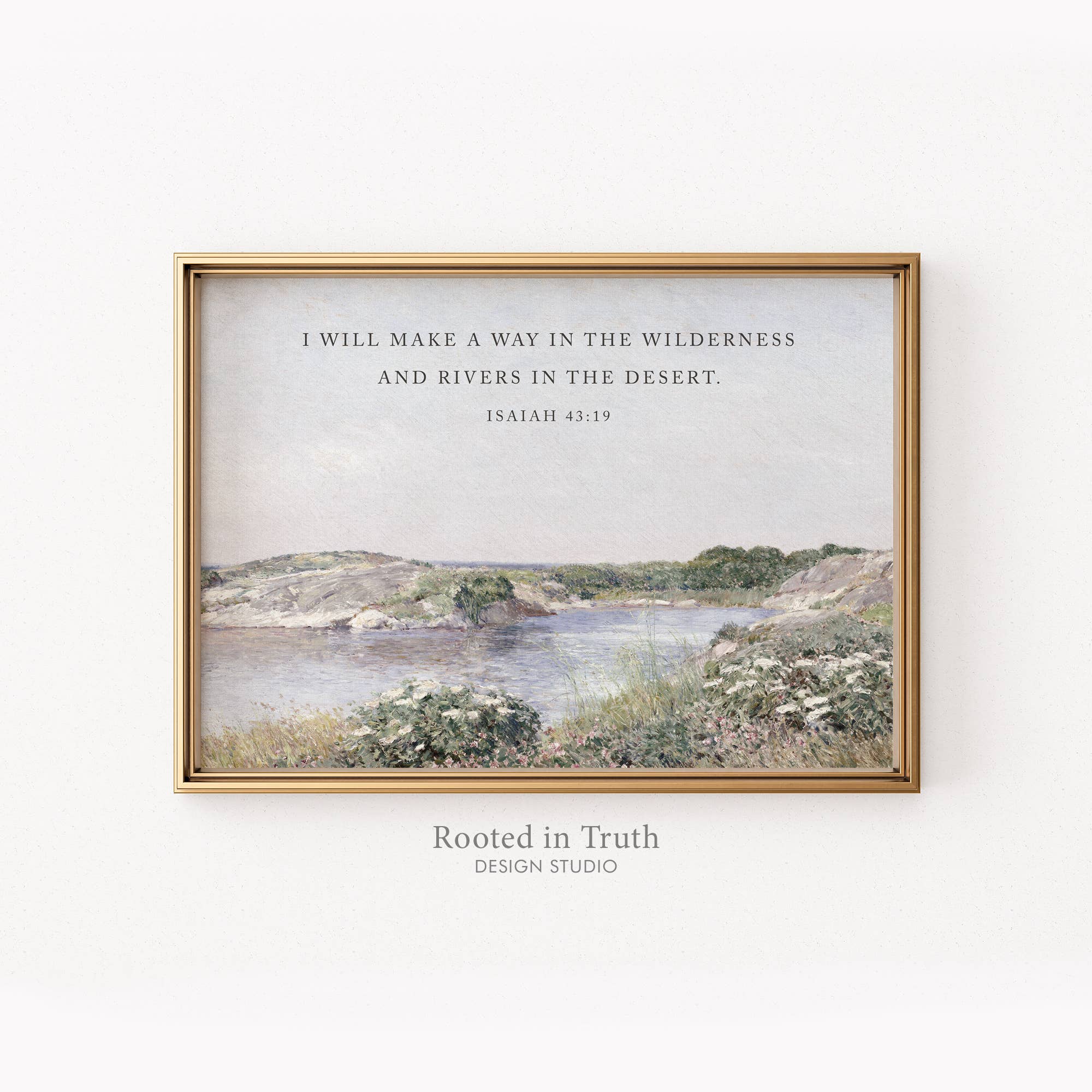 Way in the Wilderness Wall Art Print Christian Gift Decor