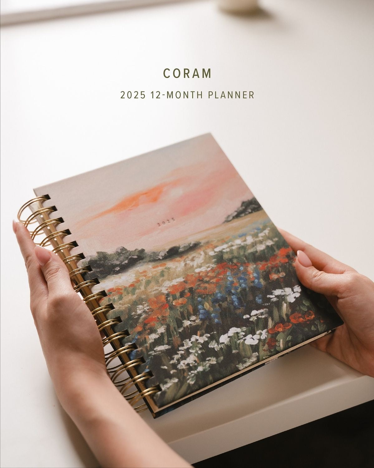 12-Month 2025 Dated Planner: Coram Design, Spiral