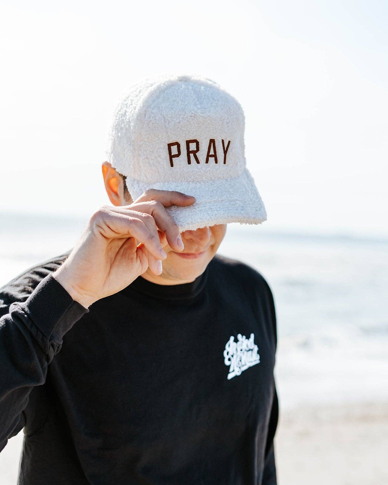 Hat: 'Pray' Sherpa Snapback