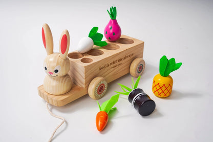 NEW! KIDS: Pull-Along Bunny Toy