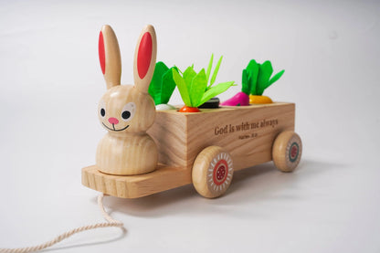 NEW! KIDS: Pull-Along Bunny Toy