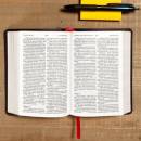 KJV Large Print Compact Reference Bible, Black LeatherTouch | MEN