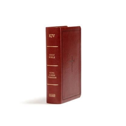 KJV Large Print Compact Reference Bible. Brown Leather Touch | MEN