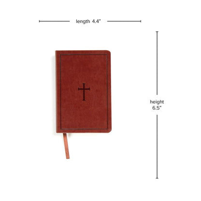 KJV Large Print Compact Reference Bible. Brown Leather Touch | MEN