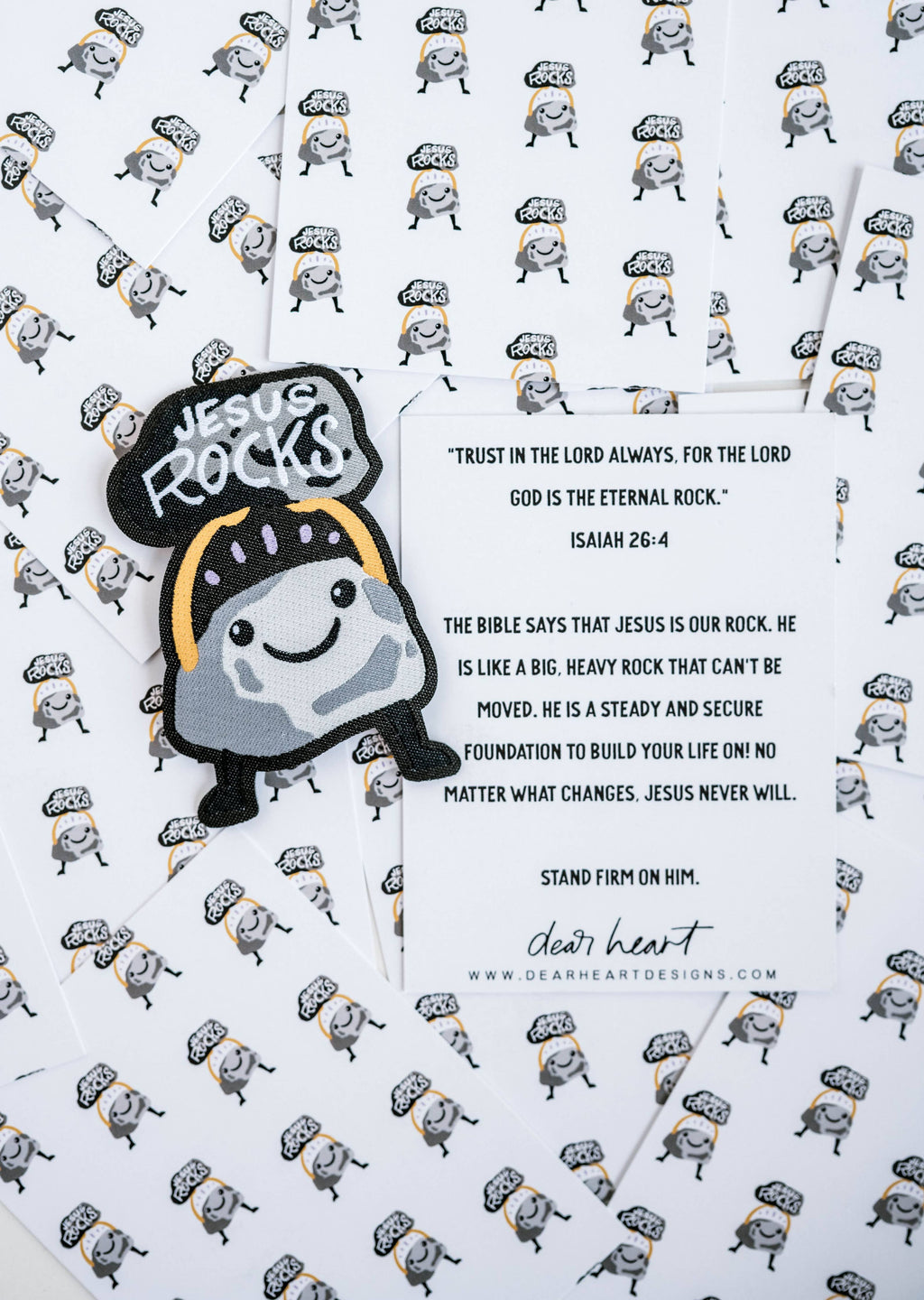 Jesus Rocks Patch I Christian Gift