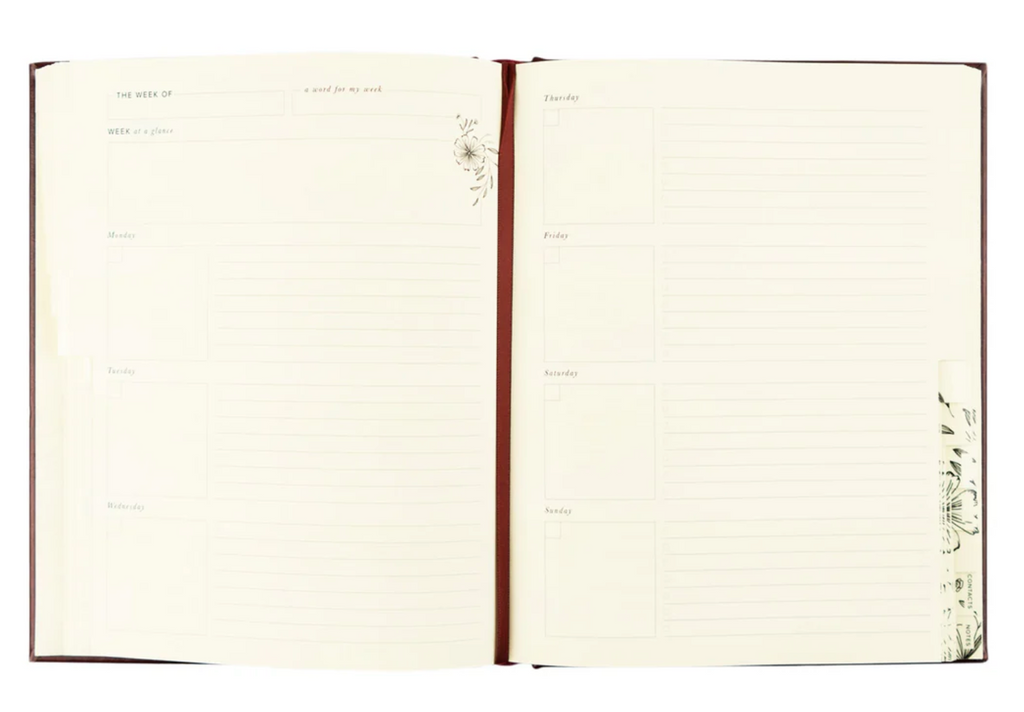 12-Month Undated Planner: Yorkshire Design, Layflat