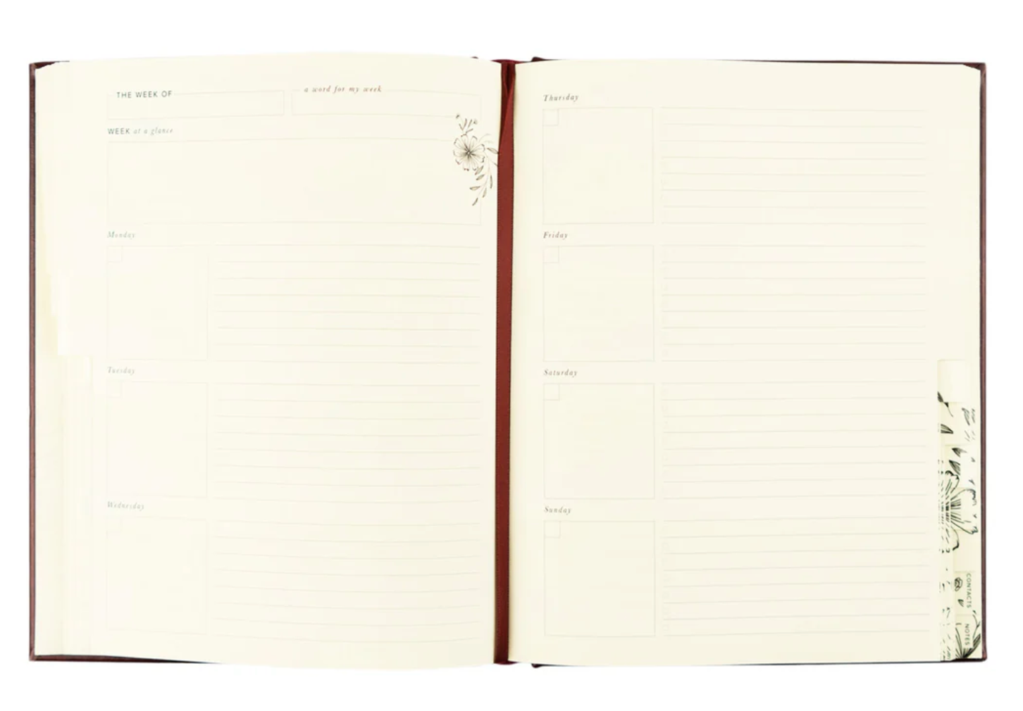 12-Month Undated Planner: Yorkshire Design, Layflat