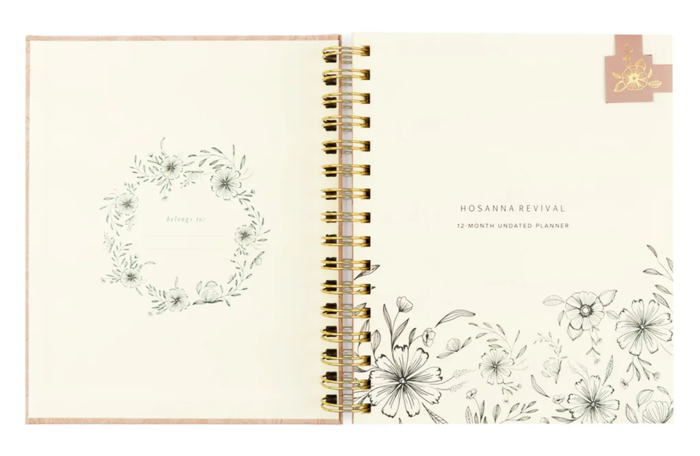 12-Month Undated Planner: Sonora Design, Spiral