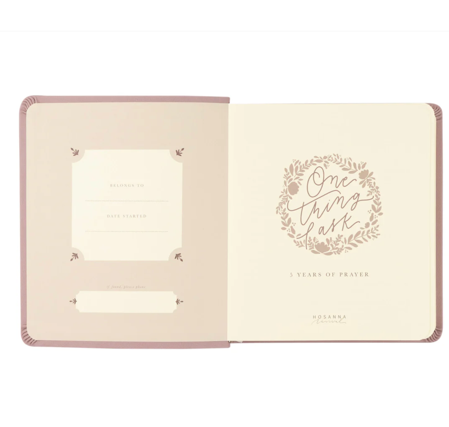 One Thing I Ask 5-Year Prayer Journal: Mauves Theme