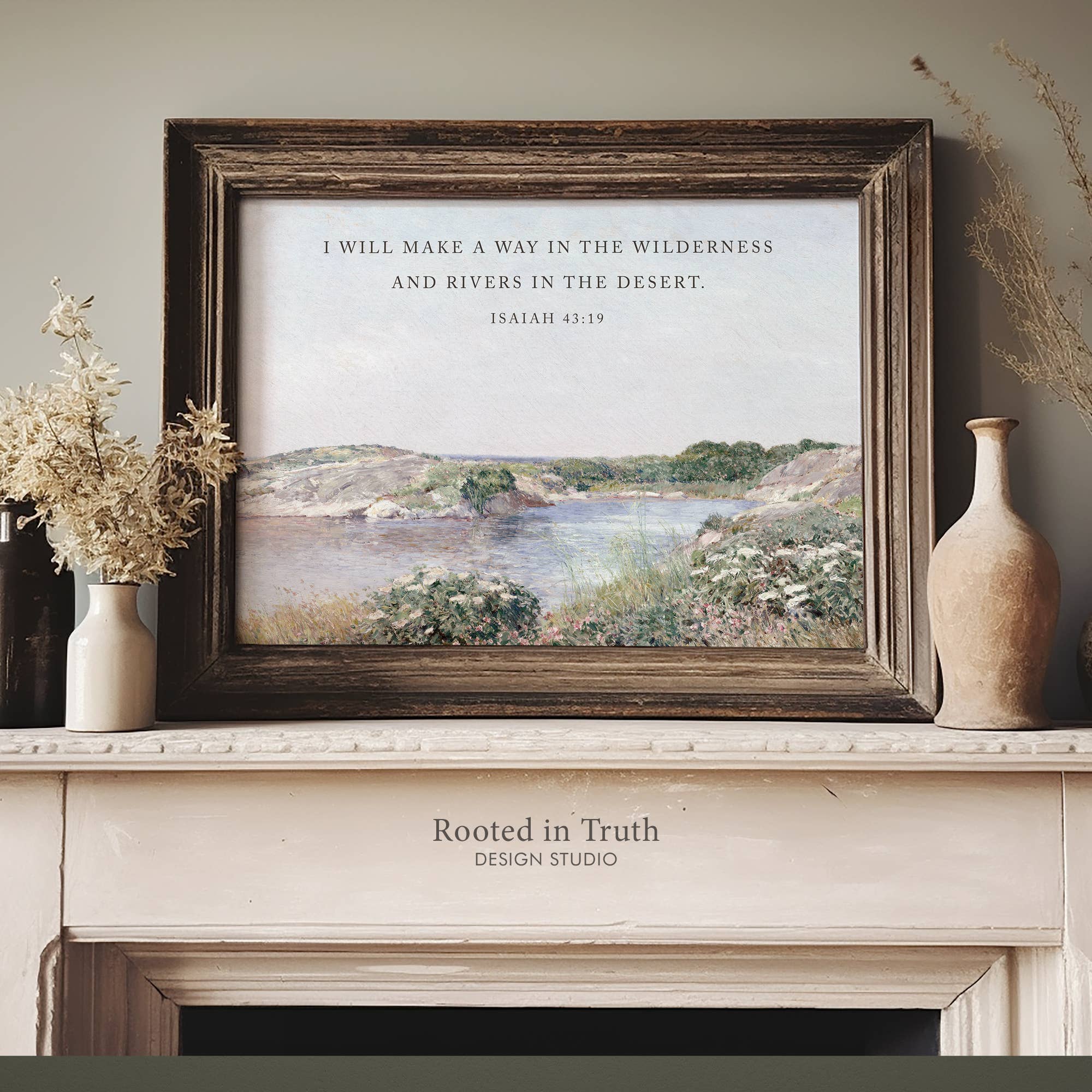 Way in the Wilderness Wall Art Print Christian Gift Decor