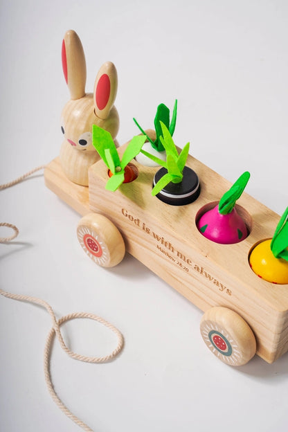 NEW! KIDS: Pull-Along Bunny Toy