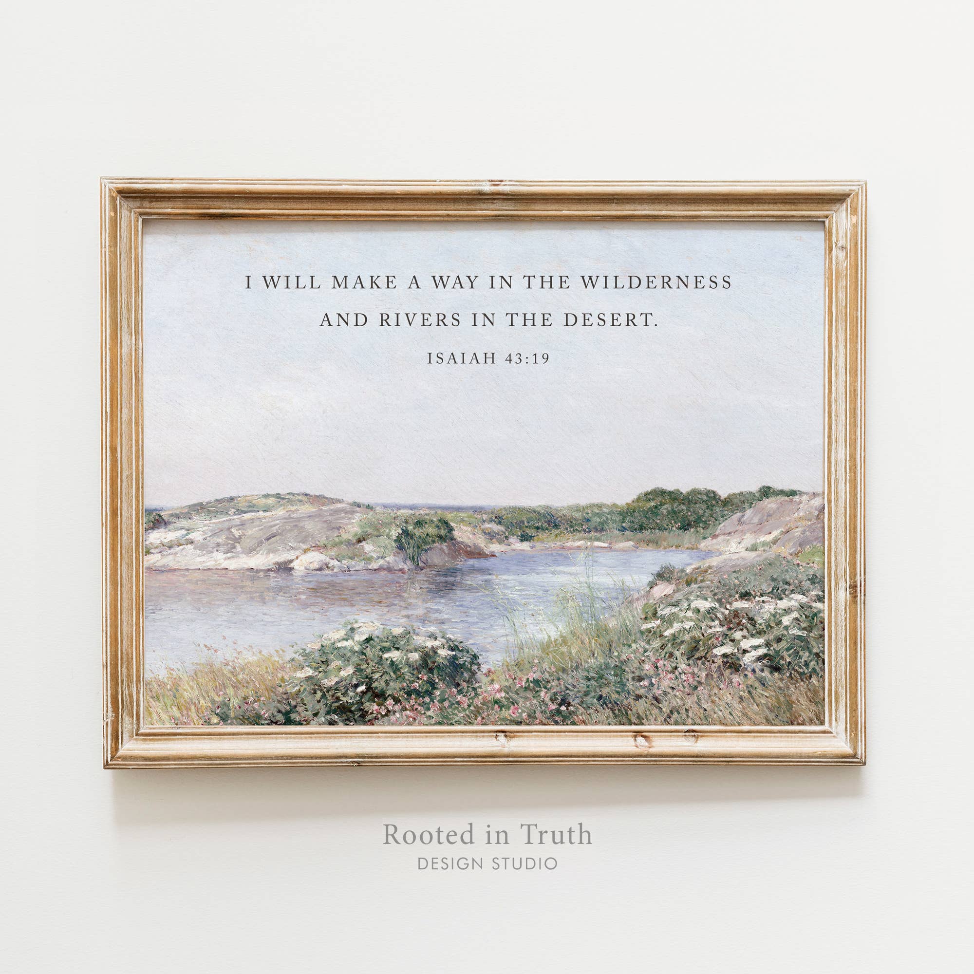 Way in the Wilderness Wall Art Print Christian Gift Decor