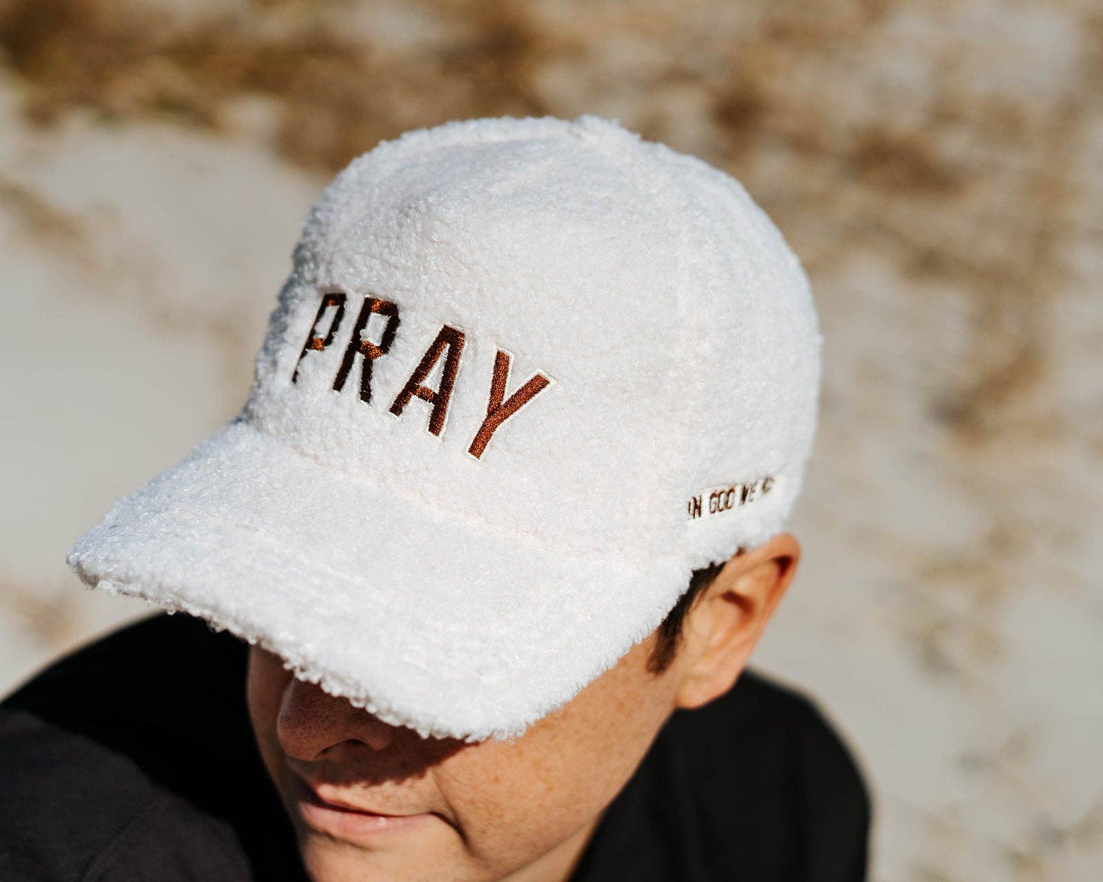 Hat: 'Pray' Sherpa Snapback