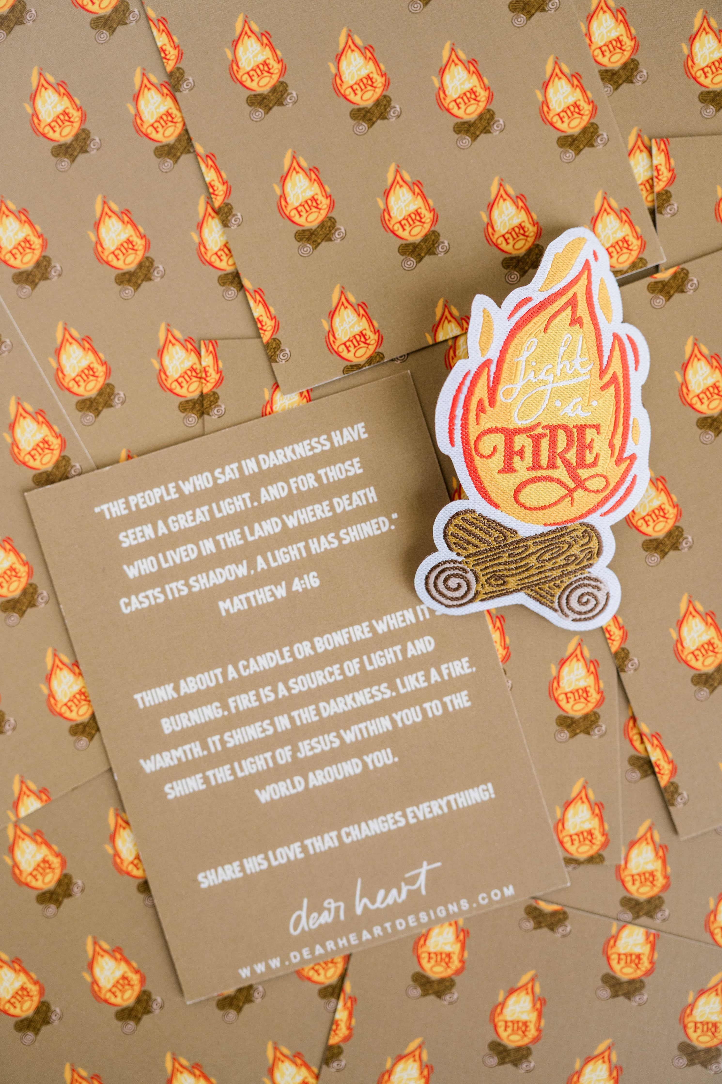 Light A Fire Patch I Christian Gift