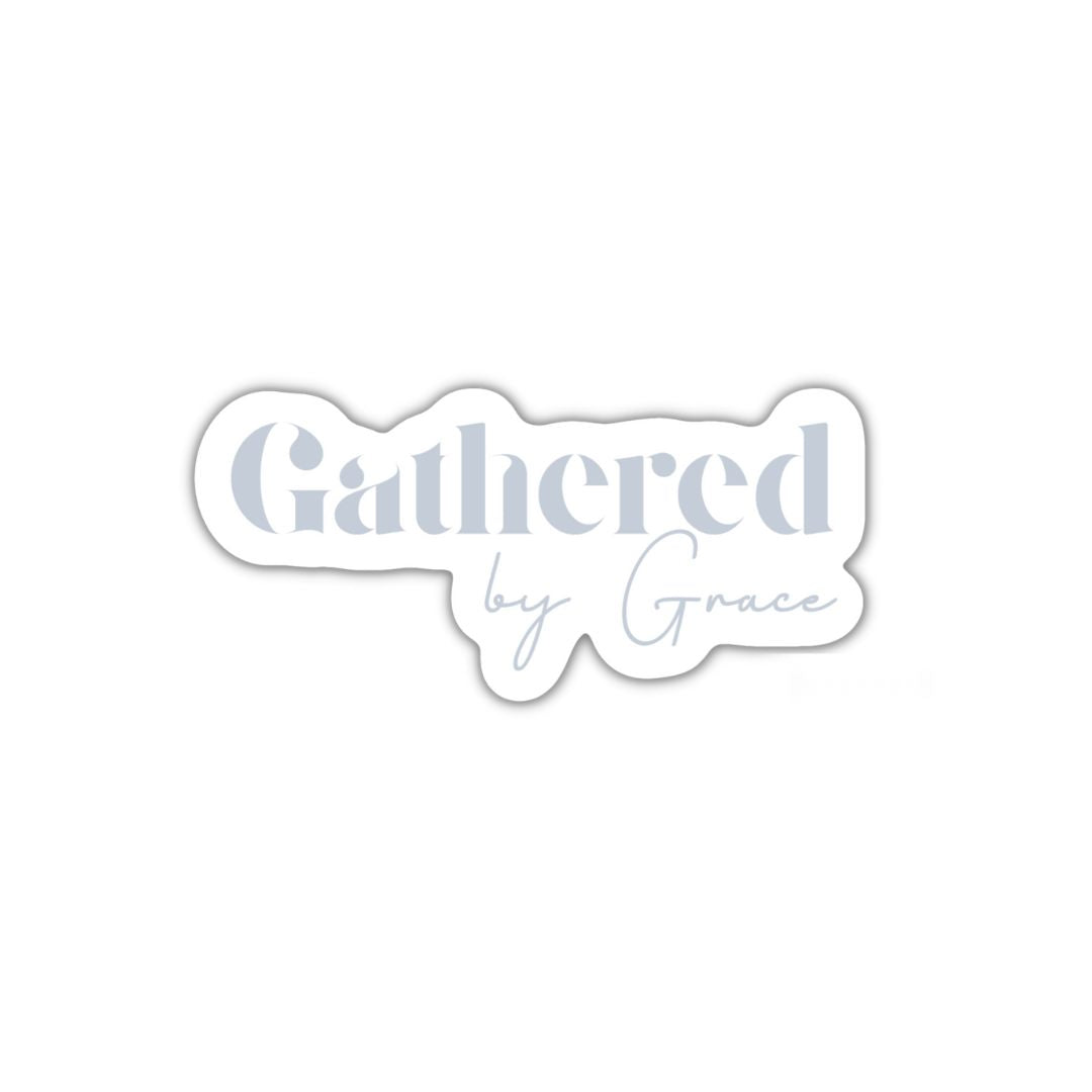 Gathered By Grace Logo Sticker