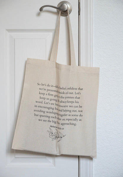 Hebrews 10:22-25 Tote