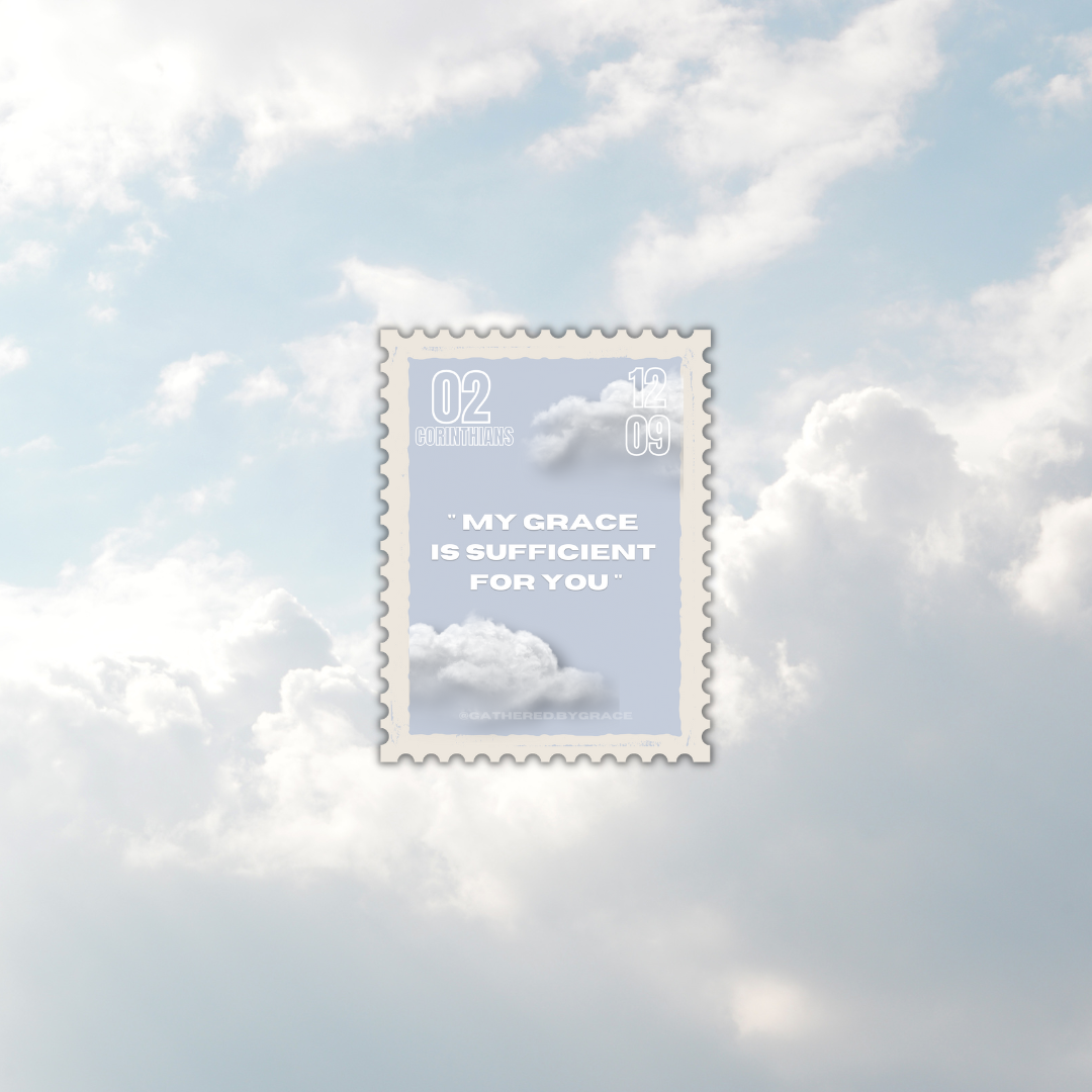 "My Grace is Sufficient for You" Sticker