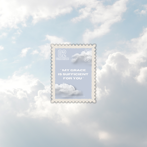 "My Grace is Sufficient for You" Sticker